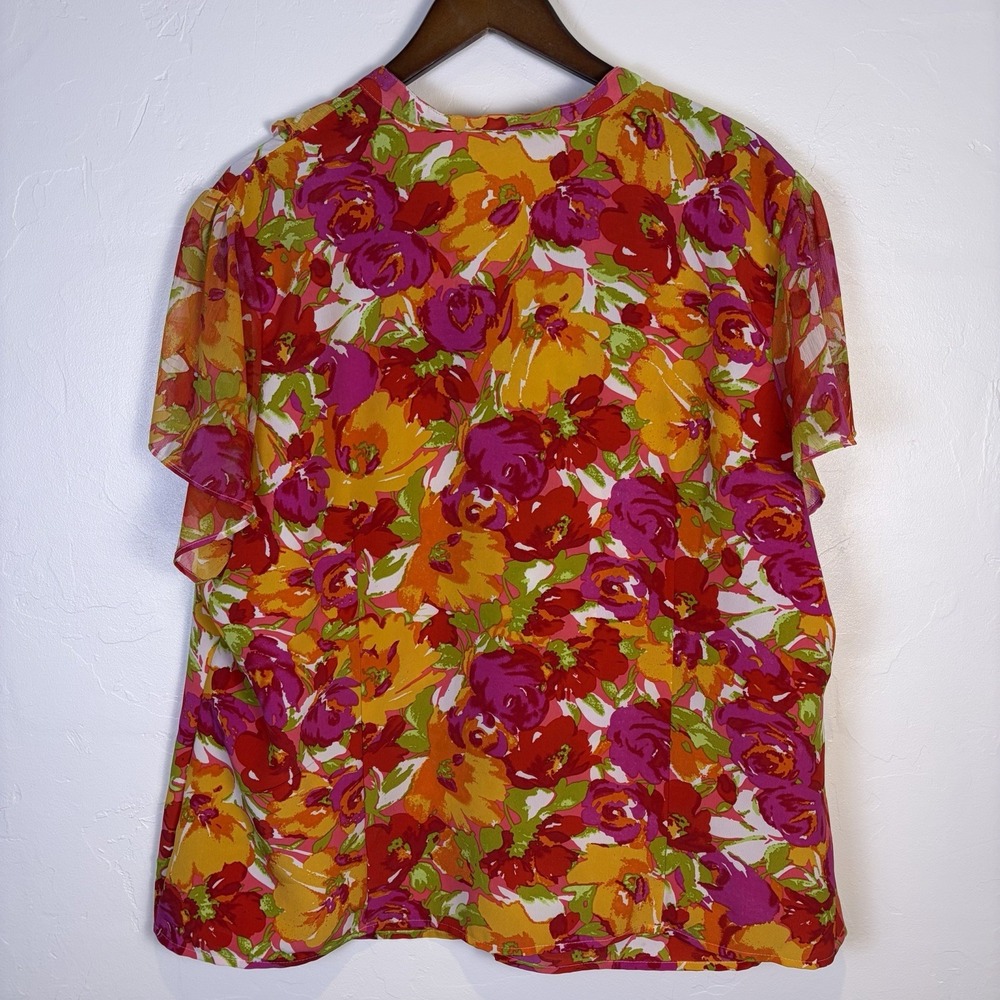 Notations Woman's Button Up Ruffle Front Blouse S… - image 2